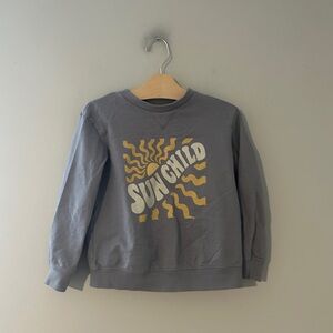 $14 ADD ON little co.‎ Sun child sweatshirt 6Y Little Sleepies zara h&m cotton